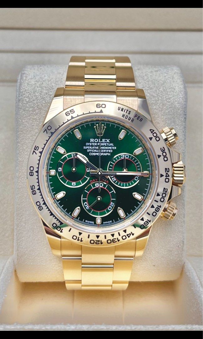 Gold daytona green hot sale