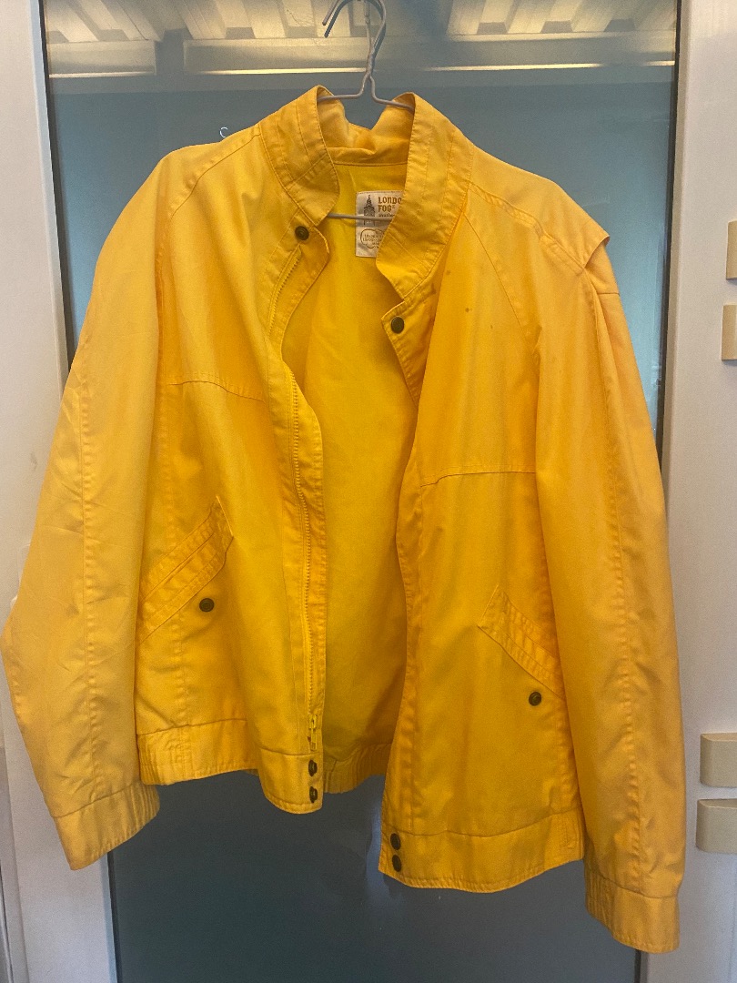 London fog yellow on sale jacket