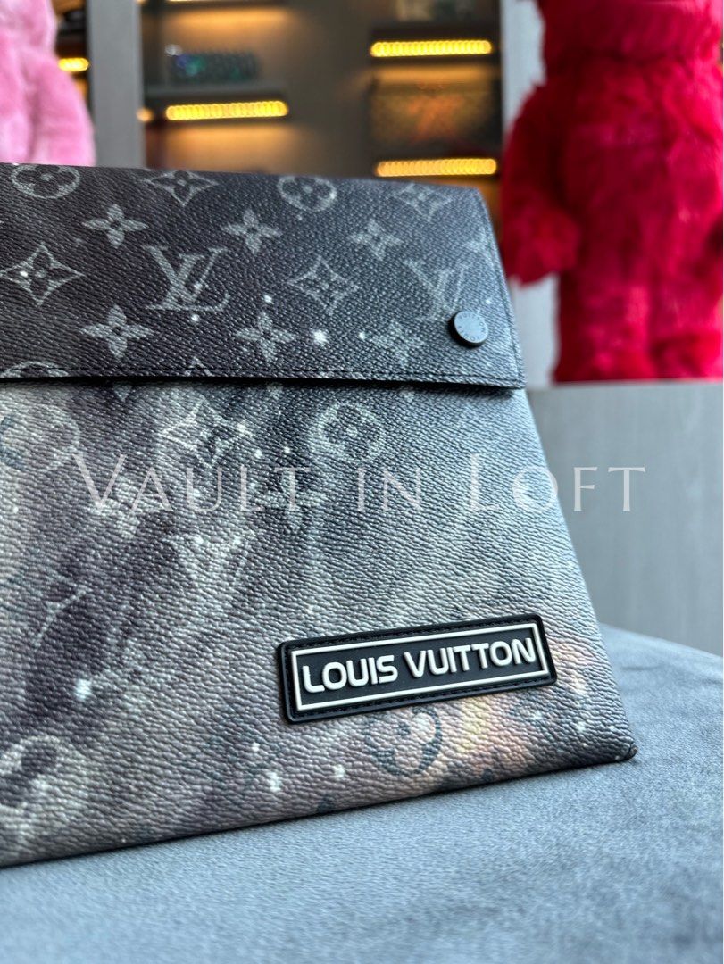 Louis Vuitton Monogram Galaxy Pochette Alpha Triple - Blue