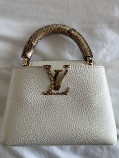 LV Capucines Mini in Gold and Silver Python Skin and LGHW, Luxury, Bags &  Wallets on Carousell