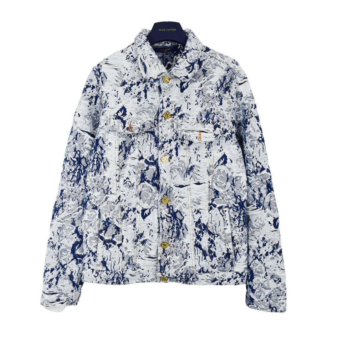 Louis Vuitton Mens Shirts 2023 Ss, Blue, Xs (Stock Check Required)