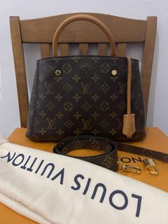 Louis Vuitton Black Magnetique Monogram Vernis Montaigne BB Bag