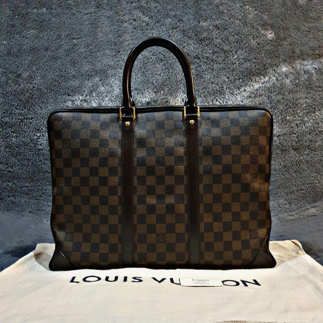 Tas Louis Vuitton hitam coklat, Barang Mewah, Tas & Dompet di Carousell