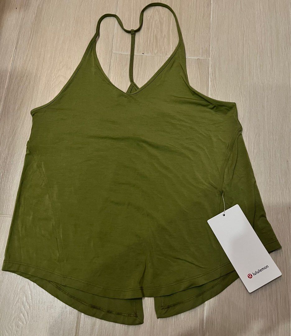 LULULEMON top Modal-Silk Yoga Tank Top 瑜珈衫背心吊帶, 女裝, 運動服裝- Carousell