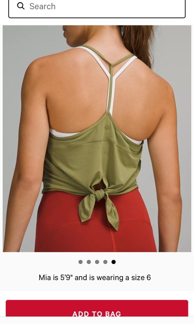 LULULEMON top Modal-Silk Yoga Tank Top 瑜珈衫背心吊帶, 女裝, 運動服裝- Carousell