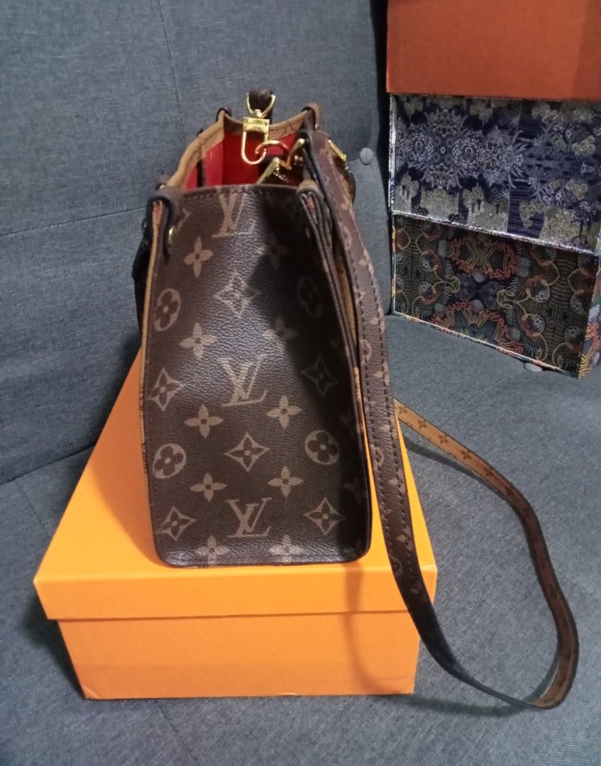 Authentic Louis Vuitton OnTheGo PM Monogram Reverse Canvas On The Go PM