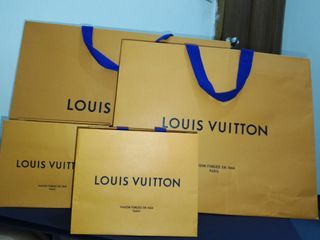 💯AUTHENTIC Paperbag Louis Vuitton original paper bag empty box package packing  packaging lv storage big large xl, Luxury, Bags & Wallets on Carousell