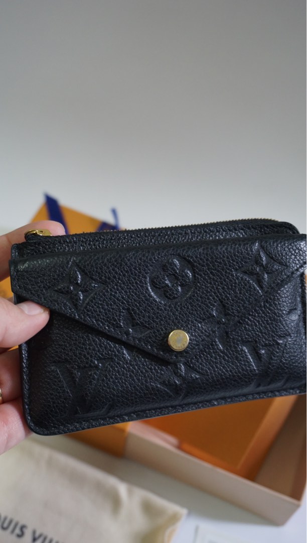 Louis Vuitton Recto Verso Empriente Leather Noir Wallet/Keychain