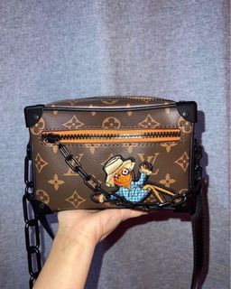 LV Monogram Tapestry Trunk Messenger, Luxury, Bags & Wallets on Carousell