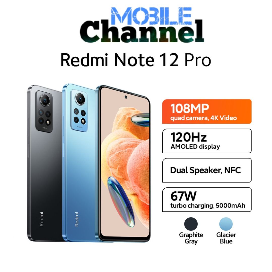 MY Set] Redmi Note 12 Pro, 8GB Ram + 256GB Rom