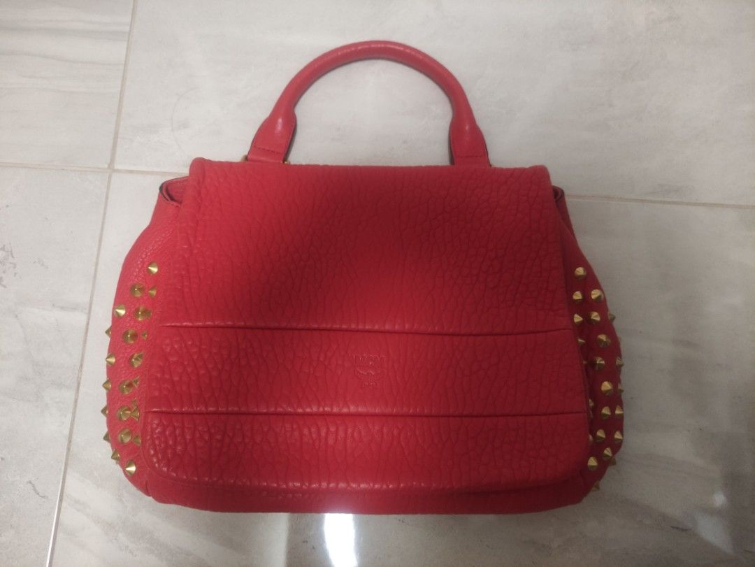 Mcm red bag