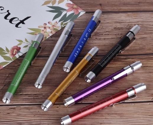 Medical First Aid Pen Light / Flashlight LED Torch Yellow LED Light ...