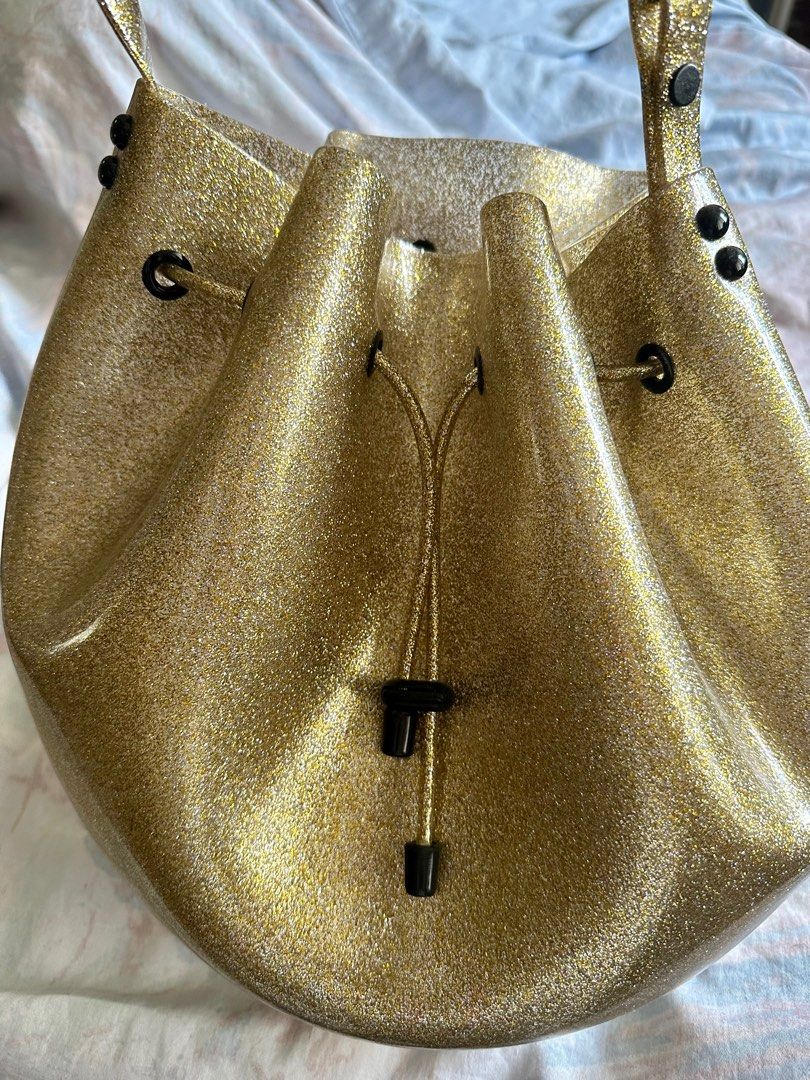 Bolsa Melissa Sac Bag Bege Metalizado | MelShoes
