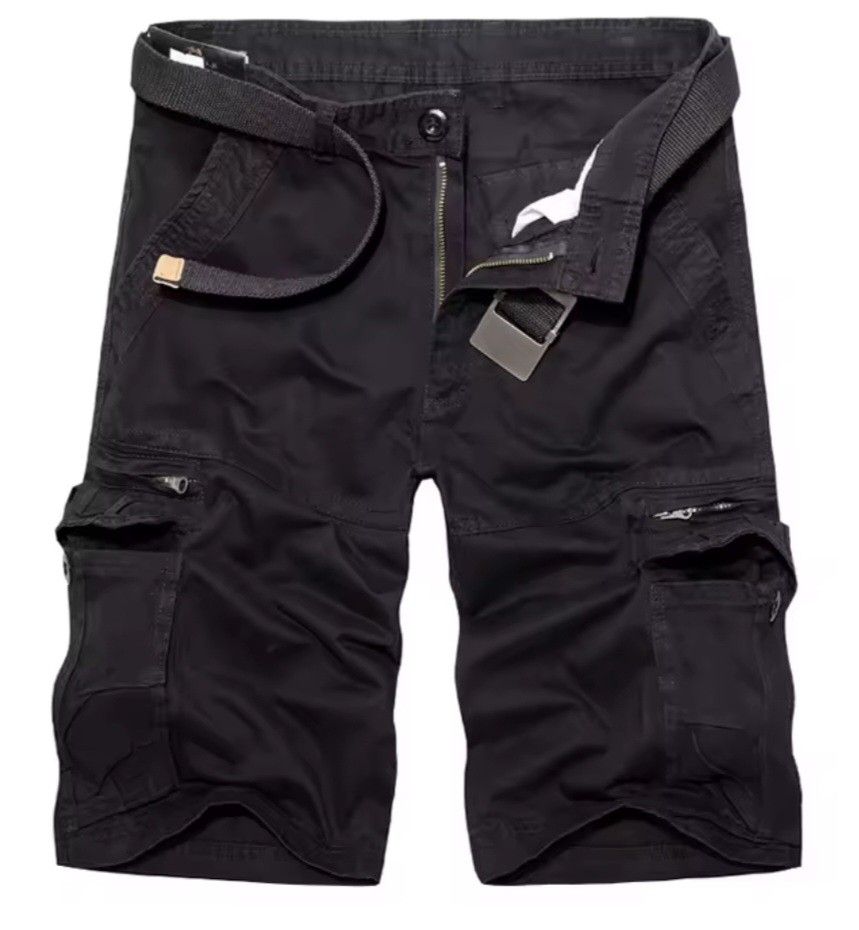 Men s Cargo shorts with zip pockets Men s Fashion Bottoms
