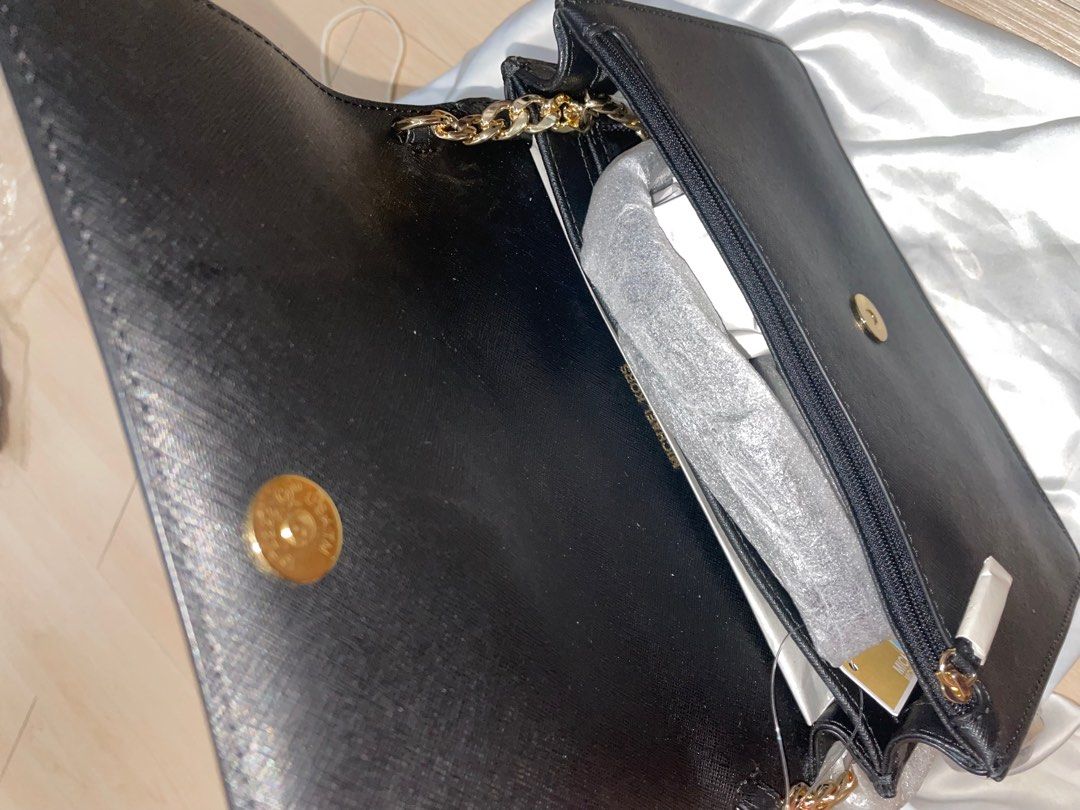 Michael Kors Daniela Large Saffiano Leather Crossbody Bag (black