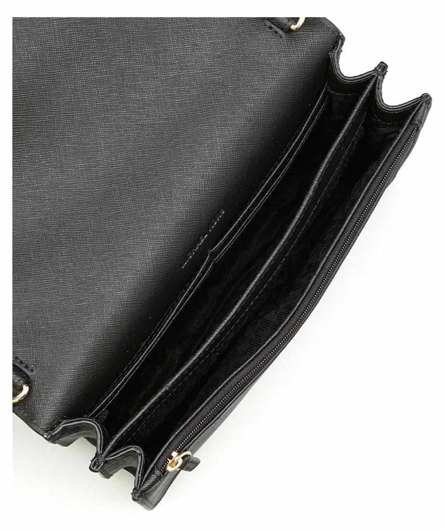 Michael Kors Daniela Large Saffiano Leather Crossbody Bag Gray