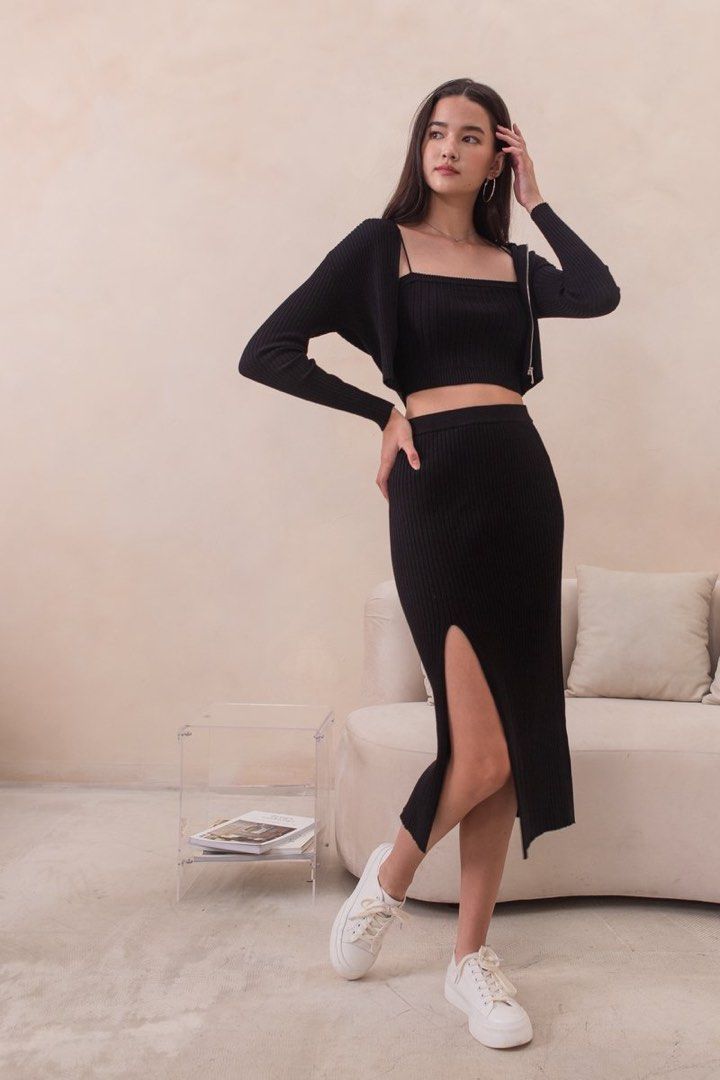 Mikayla Au Naturel Knit Set, Women's Fashion, Dresses & Sets, Sets or