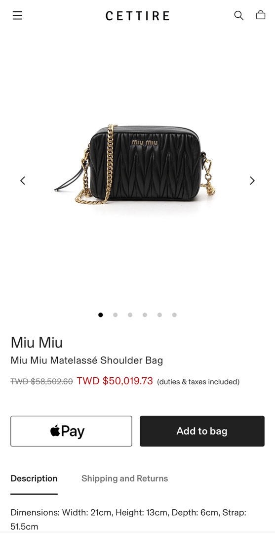 Miu miu discount 相機包