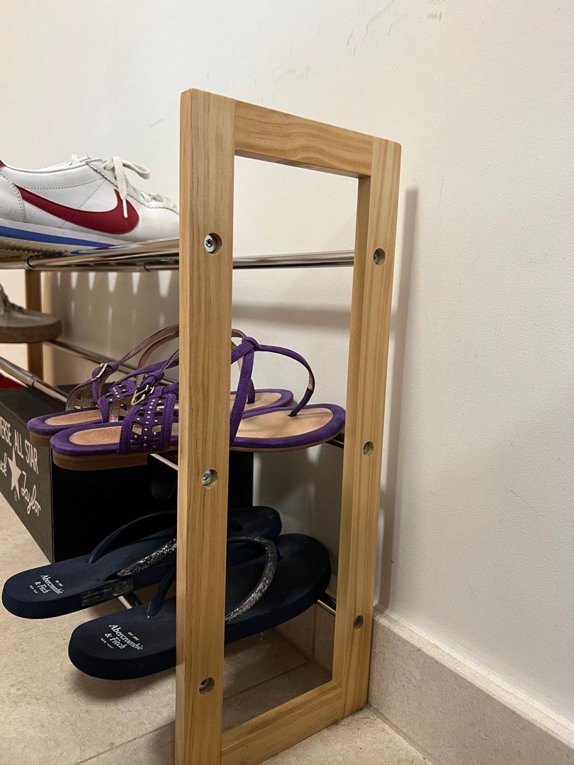 MUJI Telescopic Shoe Rack, Furniture & Home Living, Furniture, Shelves ...