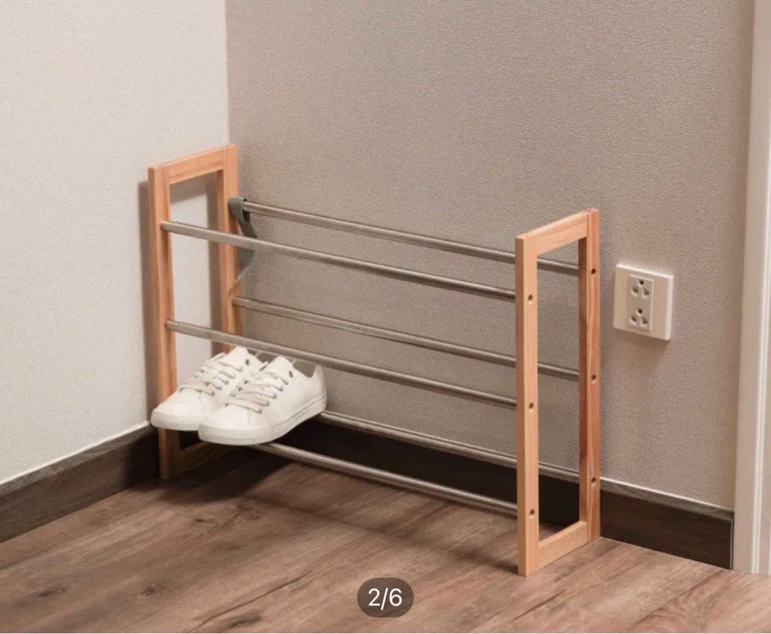 Expandable Cabinet Shelf – Stainless Steel Telescoping Shoe Rack, Hanging Organizer For Closet, Kitchen, 15-27” Adjustable, White (1 PC)