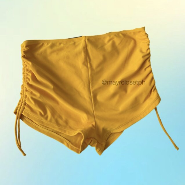 Mustard Yellow Swim Shorts on Carousell