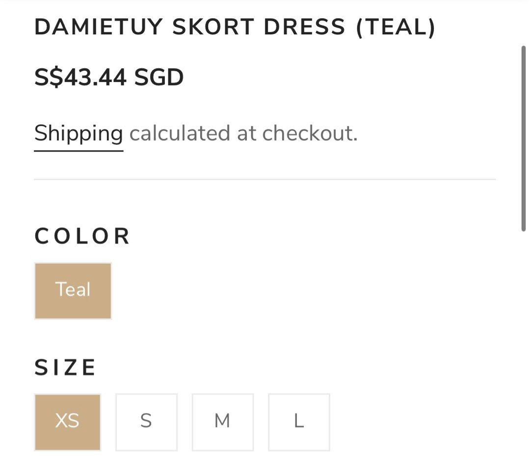 Damietuy Skort Dress (Teal) – DoubleWoot