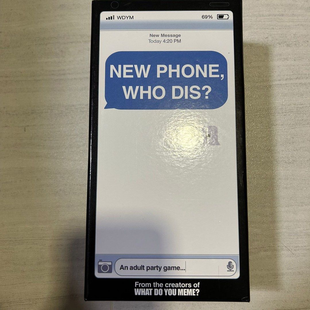 New phone who dis? card game, Hobbies & Toys, Toys & Games on Carousell