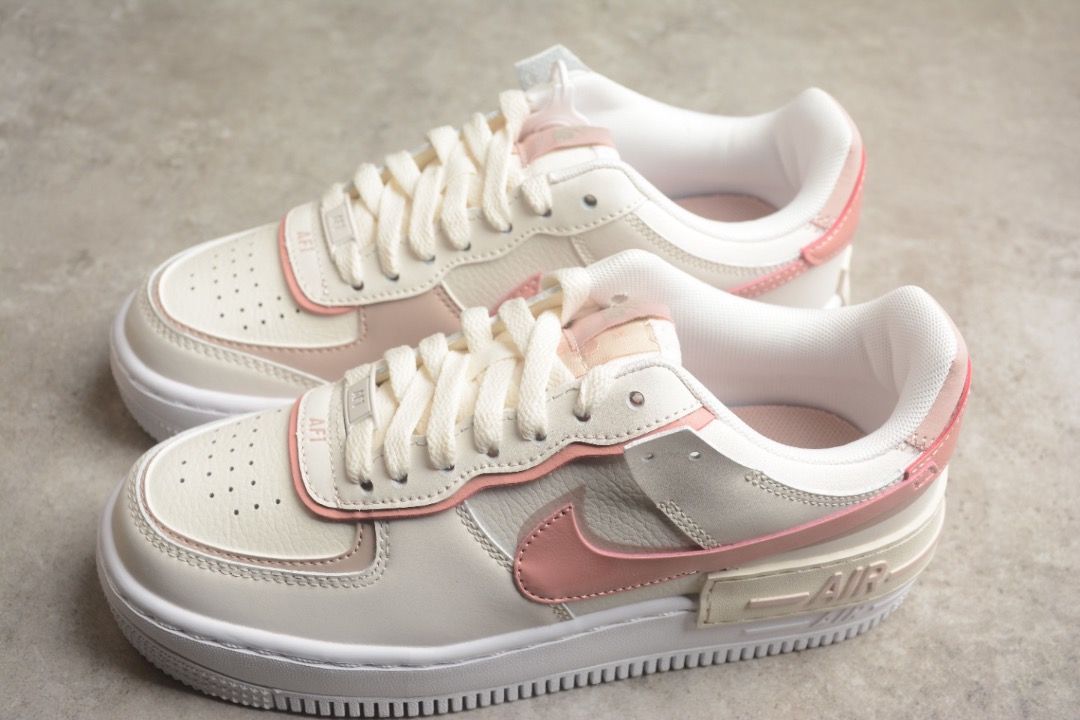 Nike Air Force 1 Shadow White Pink shoes Euro 36 40