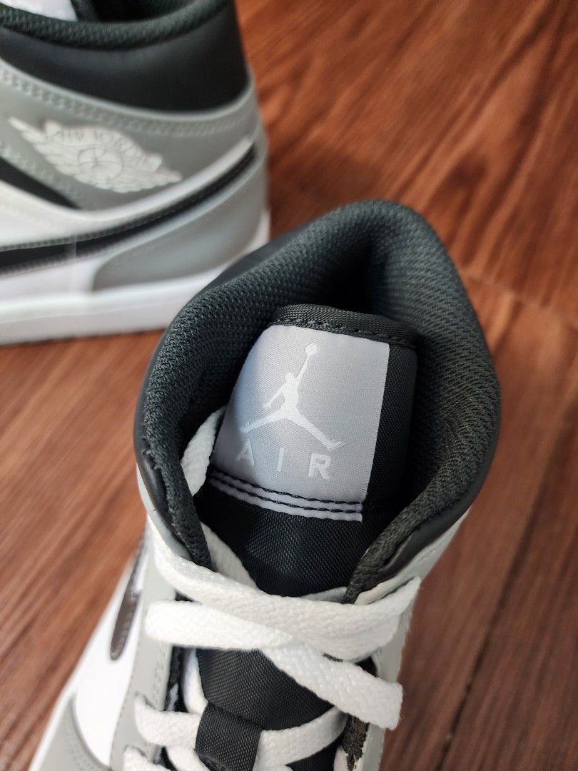 Jordan 1 mid online light smoke grey mujer