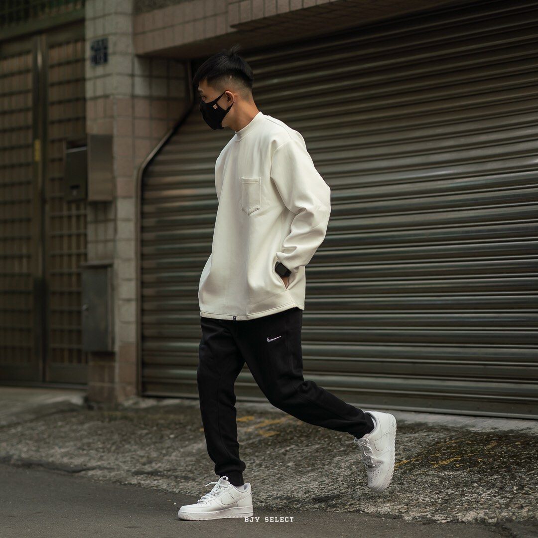 NIKE Casual Sports Ankle Banded Pants Black