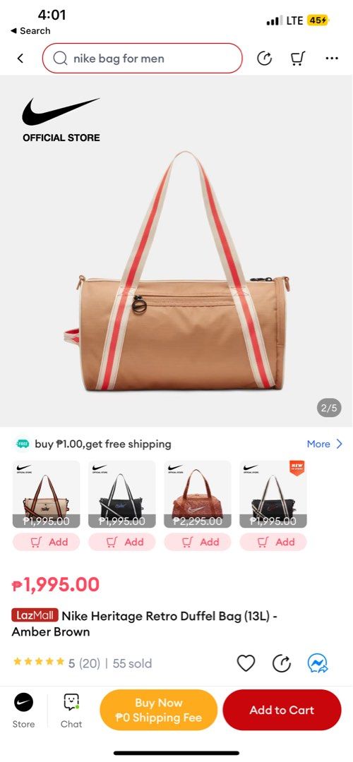 Nike on sale bag shopee