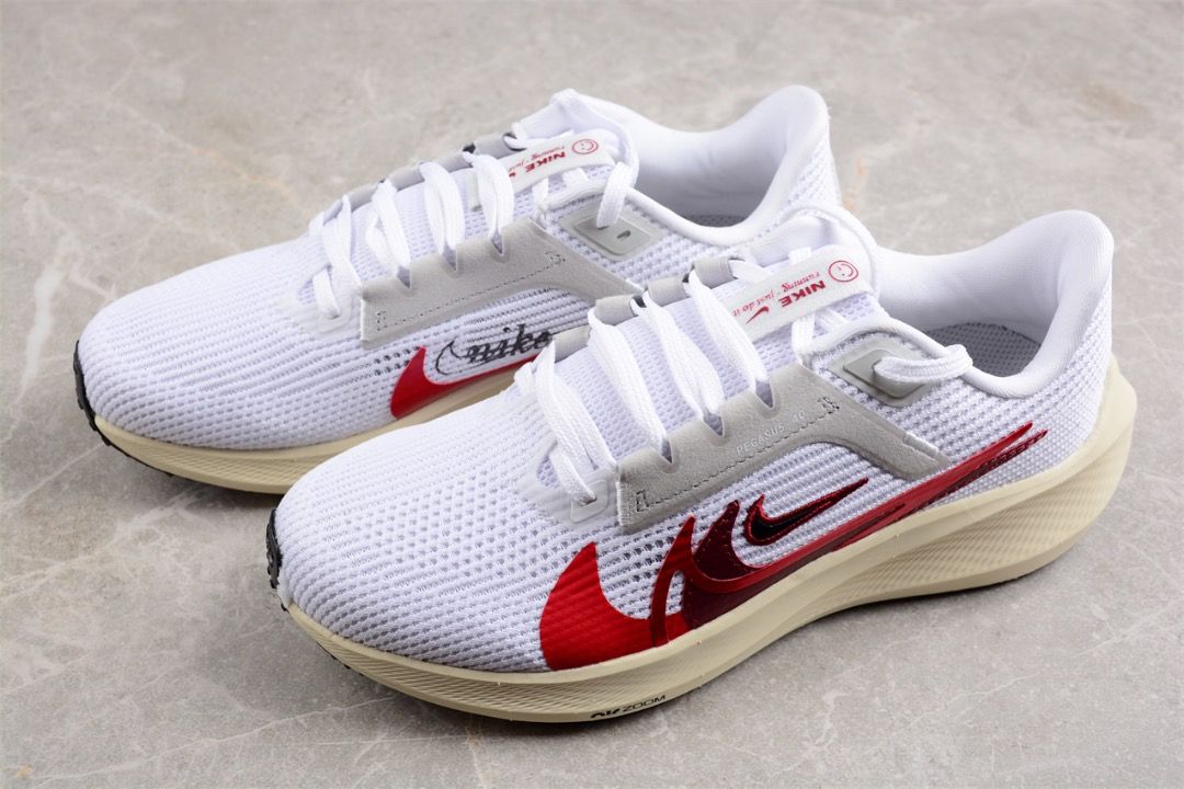 Red & white nikes deals