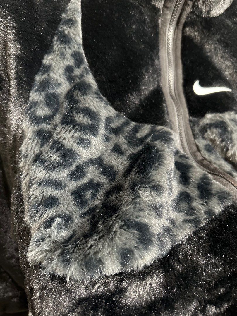 Nike leopard mink jacket grey clearance