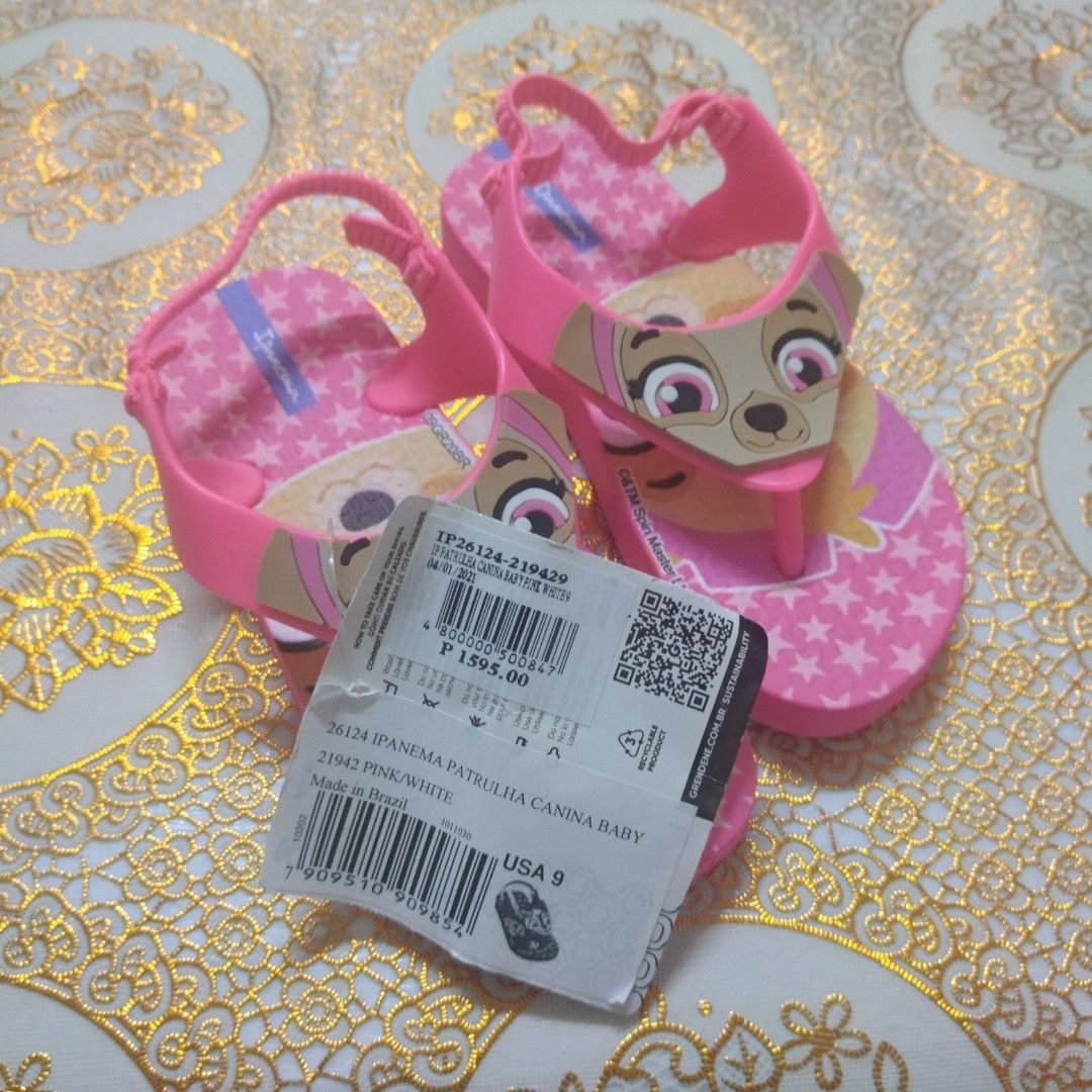 original and Brandnew IPANEMA SLIPPERS PAWPATROL SKY SIZE C9 SRP