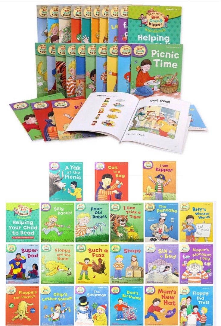 Oxford reading tree biff chip kipper English children reading 33 books ...