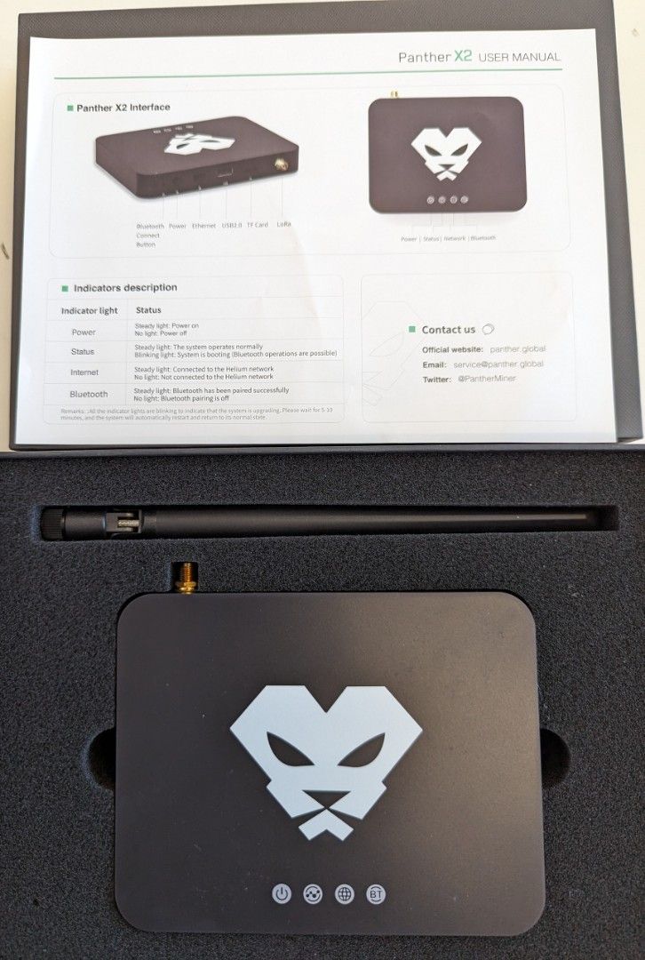 Panther X2 Hotspot HNT Helium Miner Gateway Computers Tech Office Business Technology on Carousell