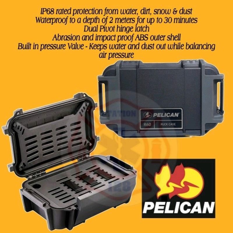 Pelican Ruck-60 Personal Utility Case (Category: Camera Bags & Carriers) located in Quezon City. Submitted by station128 (Listing ID 1250456916, Image 2). Description: Pelican Ruck-60 Personal Utility Case Description: The Black Pelican R60 Ruck Case is built to protect and adventure ready. The R60 Ruck Case is the ultimate personal utility case for your personal gear that’s crushproof, dustproof, and adventure proof. Strategic organization featu