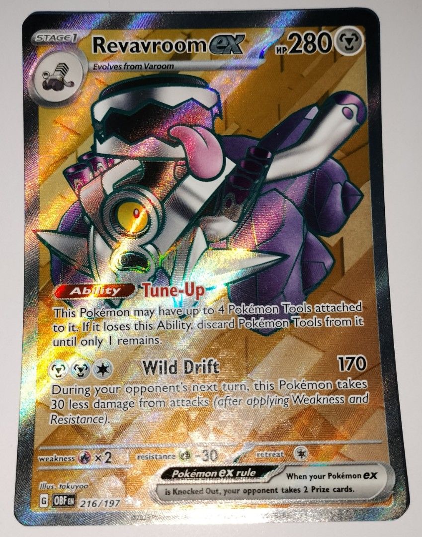 Pokemon Scarlet and Violet (Obsidian Flame) - Revavroom Ultra Rare, Hobbies  & Toys, Toys & Games on Carousell
