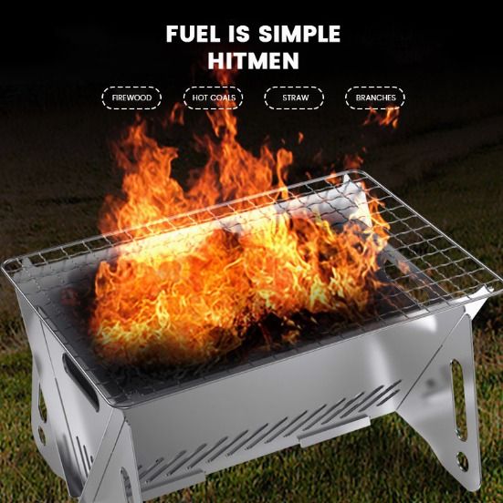 Folding online camping bbq
