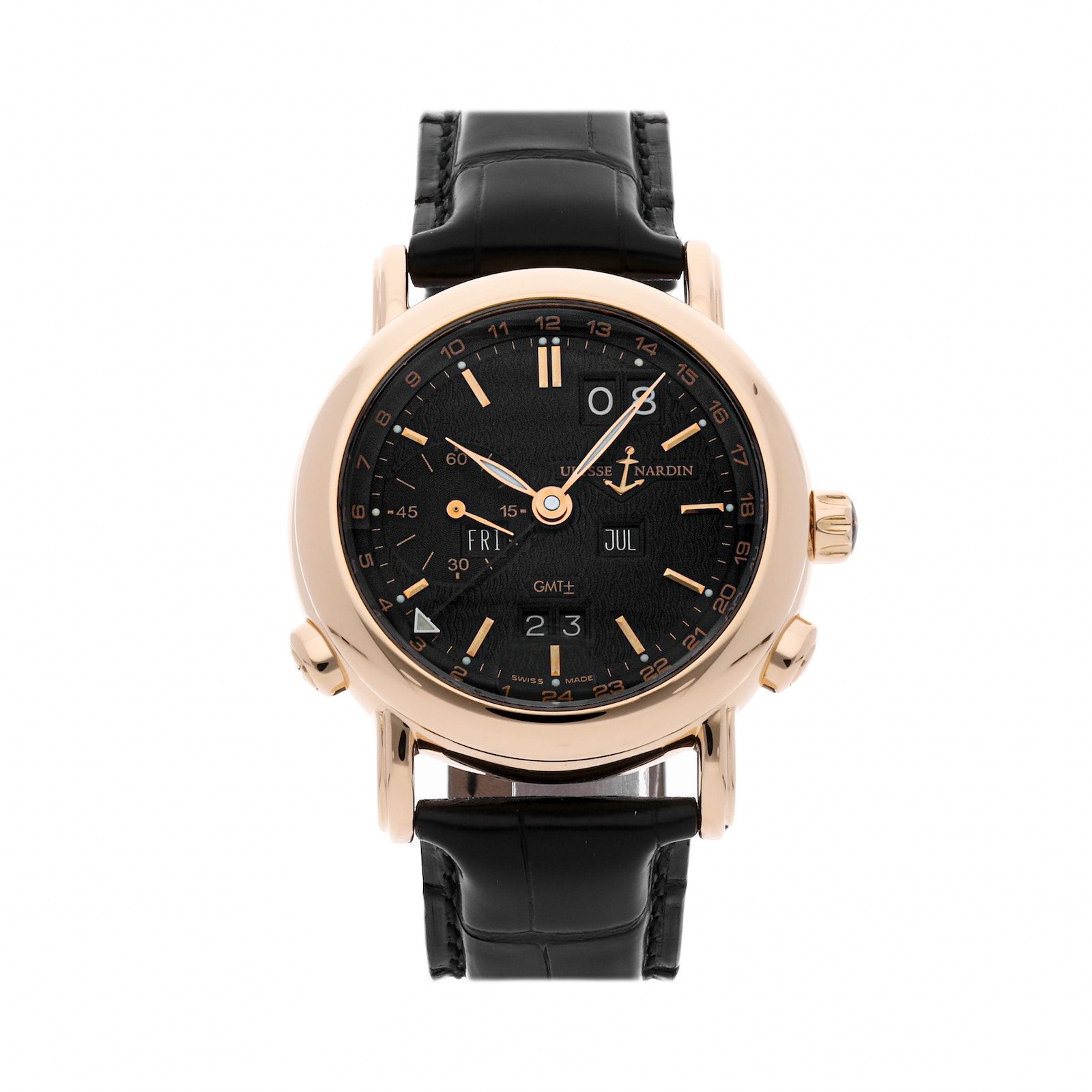 Pre Owned Ulysse Nardin GMT Perpetual 326 2292 Luxury Watches on