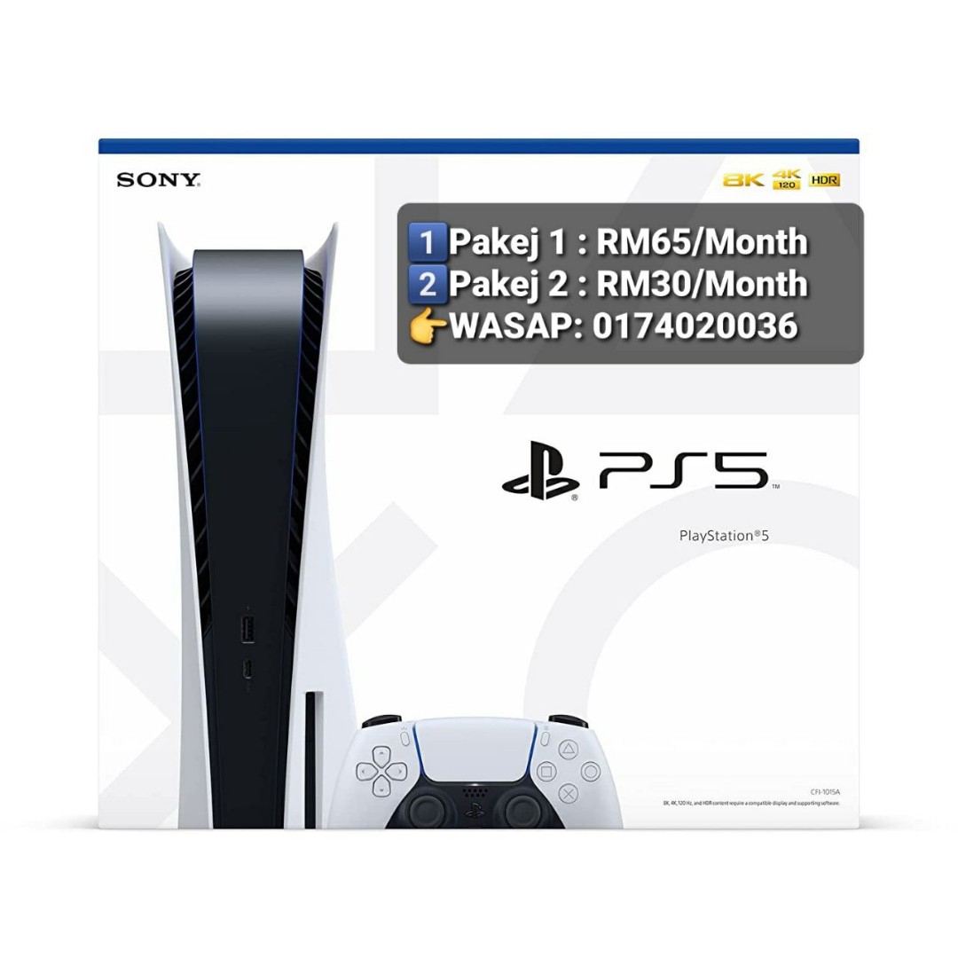 Ps5 Monthly Rm65 Only For 24/36Month.No Deposit.Device And Fibre Internet  Package, Video Gaming, Video Game Consoles, Playstation On Carousell
