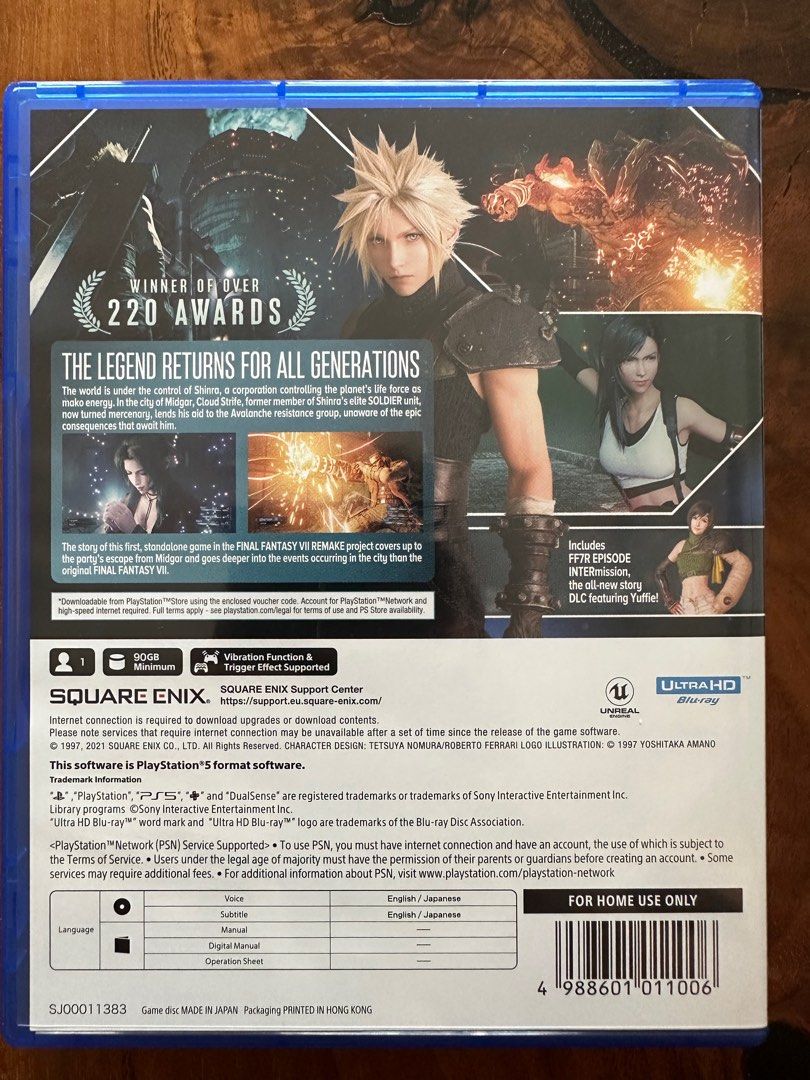 Final Fantasy VII (7) Remake Intergrade Mit Steelbook - PS5 - Neu