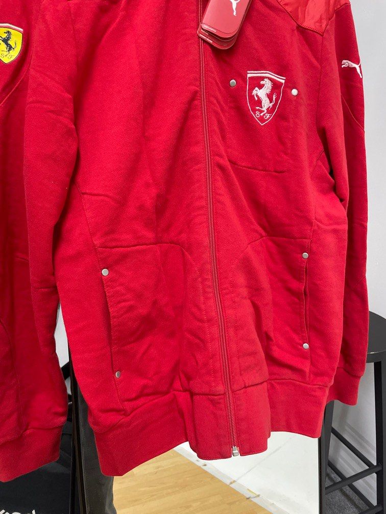 Puma ferrari jacket red and black on sale