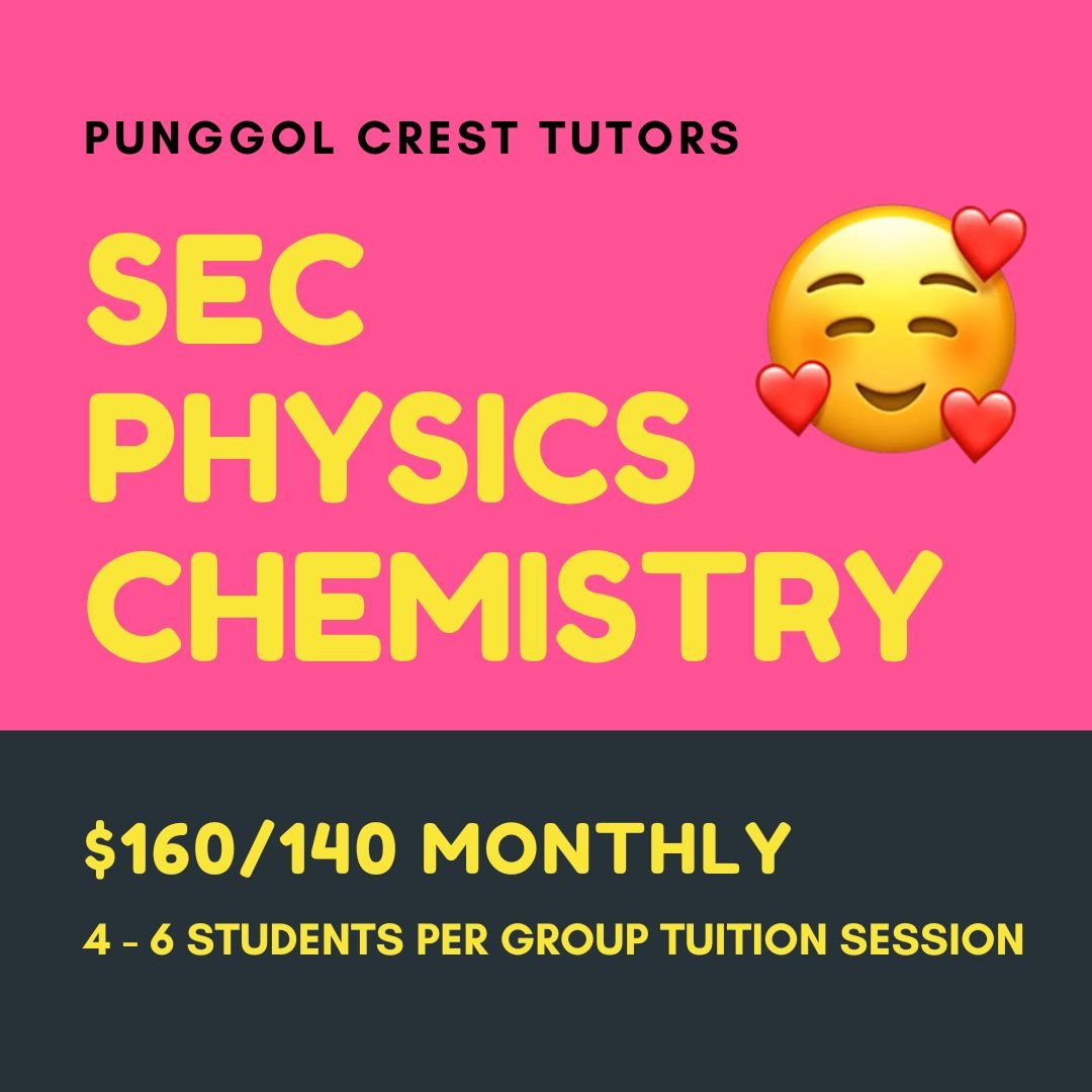 PUNGGOL SEC GROUP TUITION - Secondary School Sec 1 2 3 4 5 IP PHYSICS ...