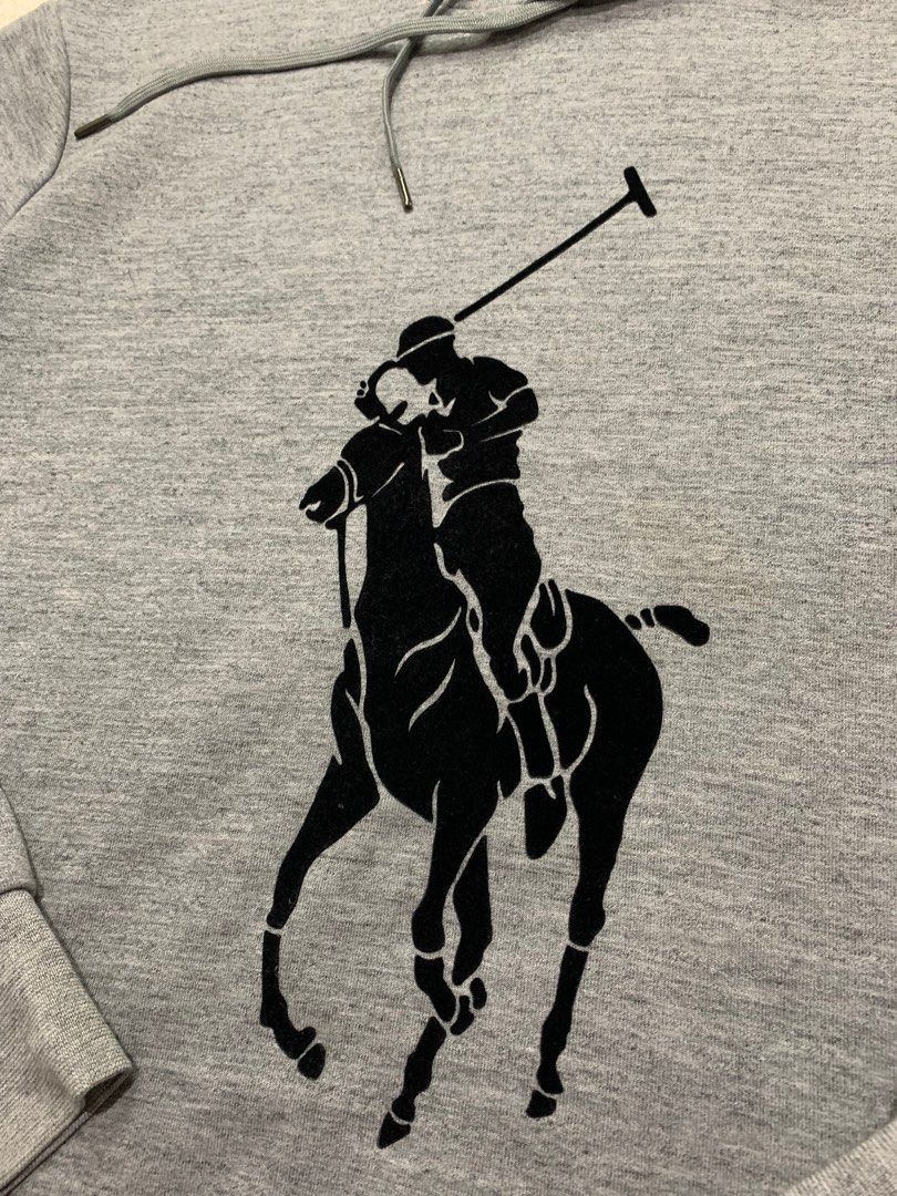 RL Ralph Lauren Hoodie Big Logo Suede Men s Fashion Tops
