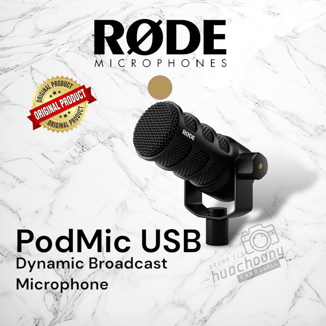 RØDE PodMic USB Versatile Dynamic Broadcast Microphone with XLR