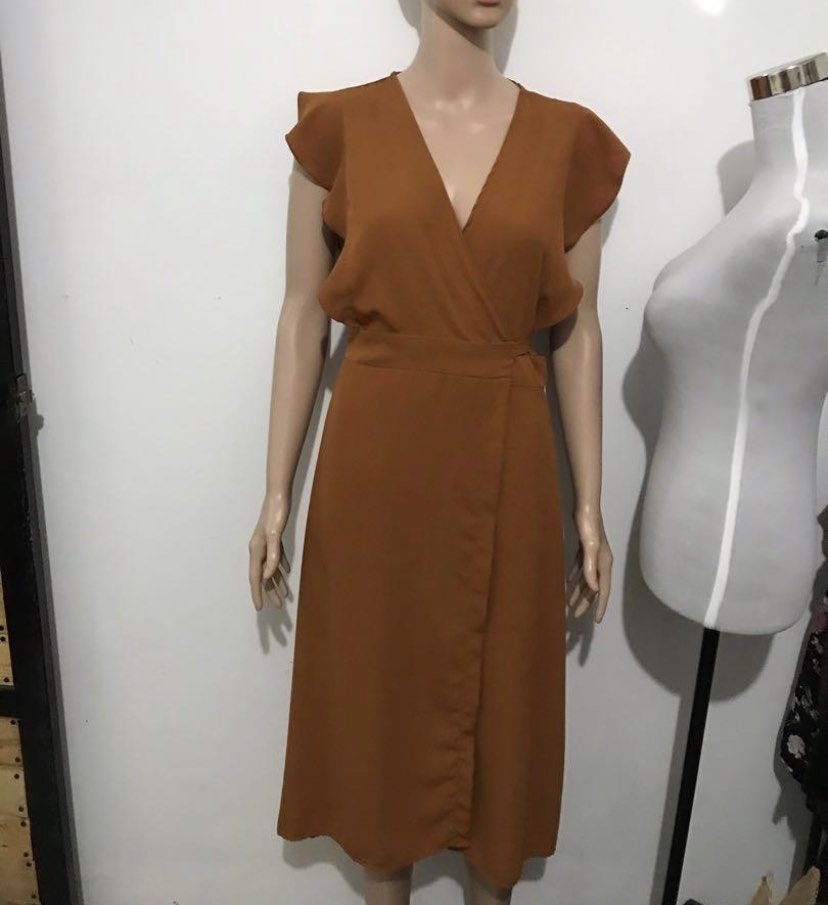 red color long frock