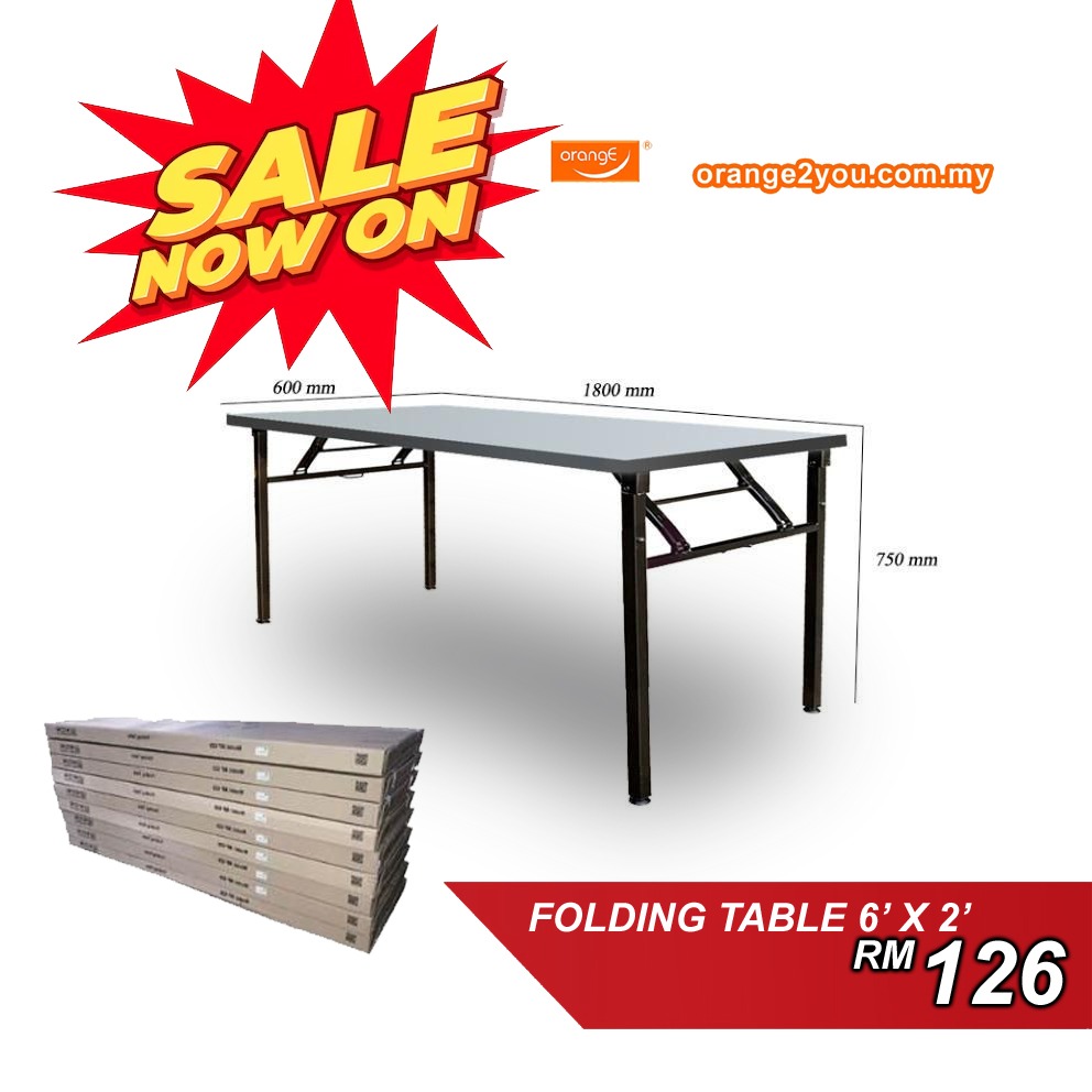 SALE NOW ON 6 x 2 Folding Table Banquet Table MF 620