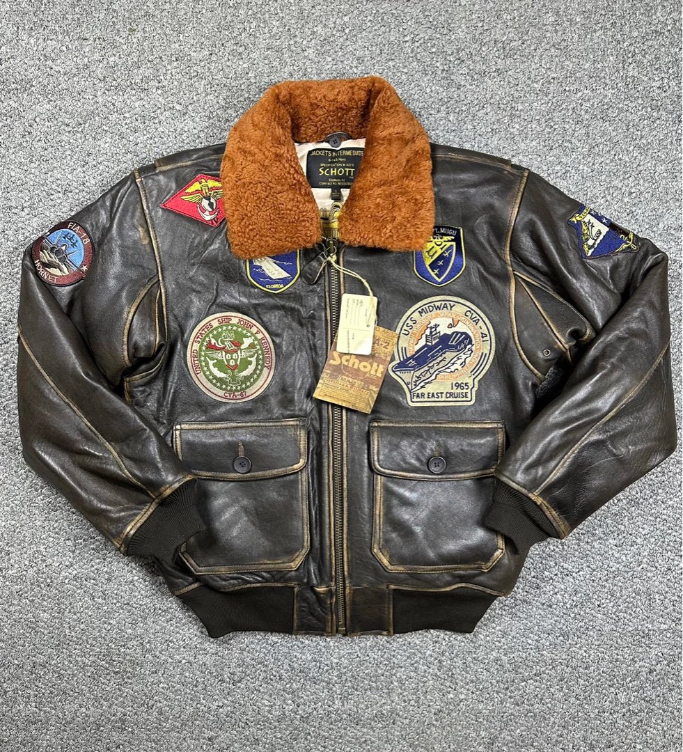 Schott wings clearance of gold jacket