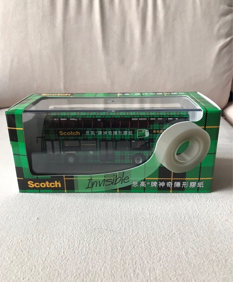 Scotch Bus 思高牌膠紙廣告限量版綠色巴士模型, 興趣及遊戲, 玩具 & 遊戲類 - Carousell